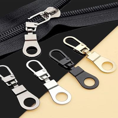 5PCS Metal Zipper Head Zip Puller Replacement Tab Zipper Sliders Head Detachable Backpacks Purses Repair Sewing Accessories