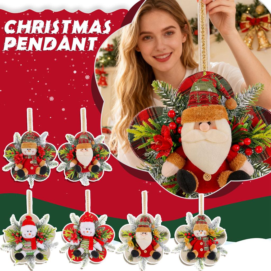 Christmas Tree Decorative Pendants, Garland Decorative Pendants, Plush Holiday Dress-up And Festive Atmosphere Decorative Pendants