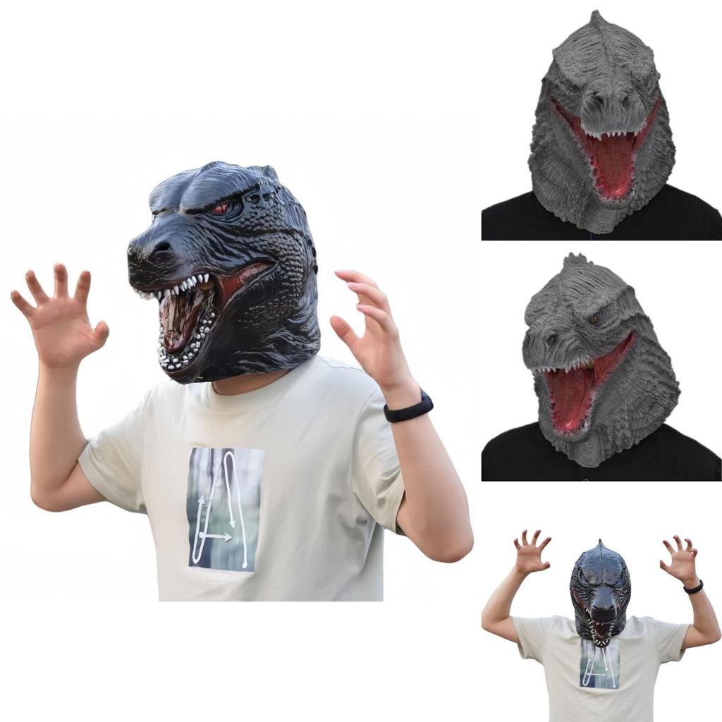 Godzilla Mask Latex Headgear For Halloween Cosplay