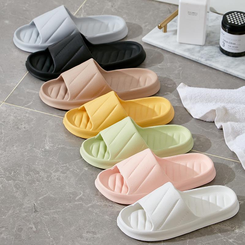Summer slippers women's home use simple bathroom bath non-slip lightweight indoor bathroom men's cool slippers