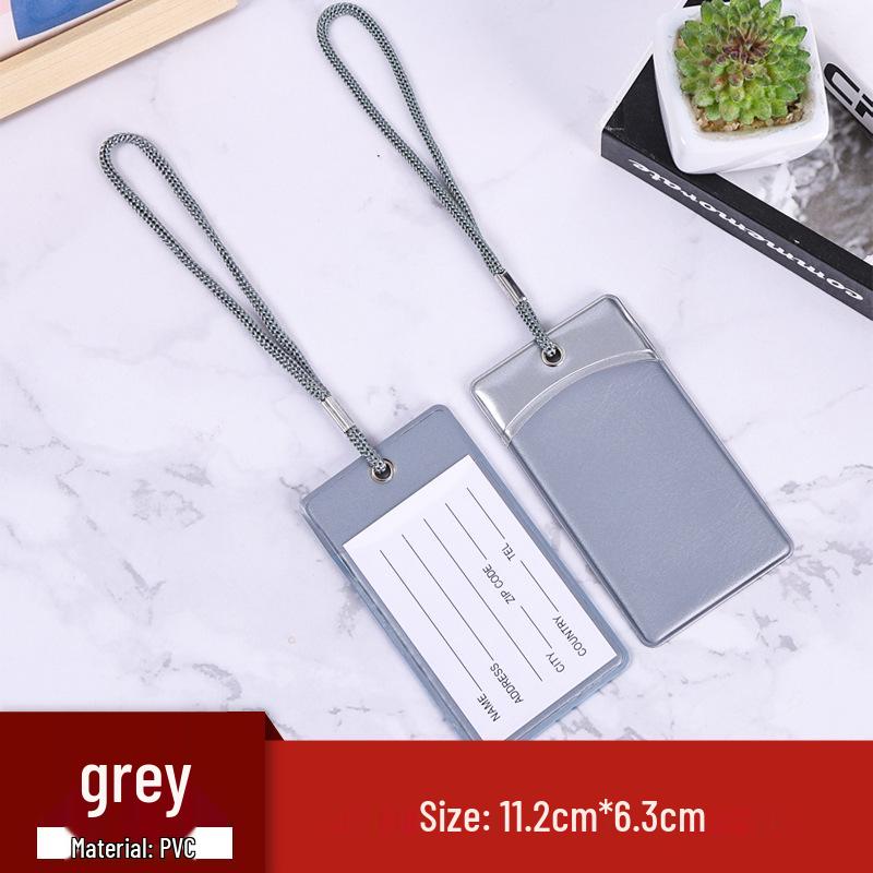 Etiqueta de Bagagem PVC Multicor Personalizável com Corda e Cartão de Informações