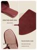 High-End Minimalist Genuine Leather & Suede Slippers - Non-Slip Sole, Unisex, All-Season Indoor Footwear