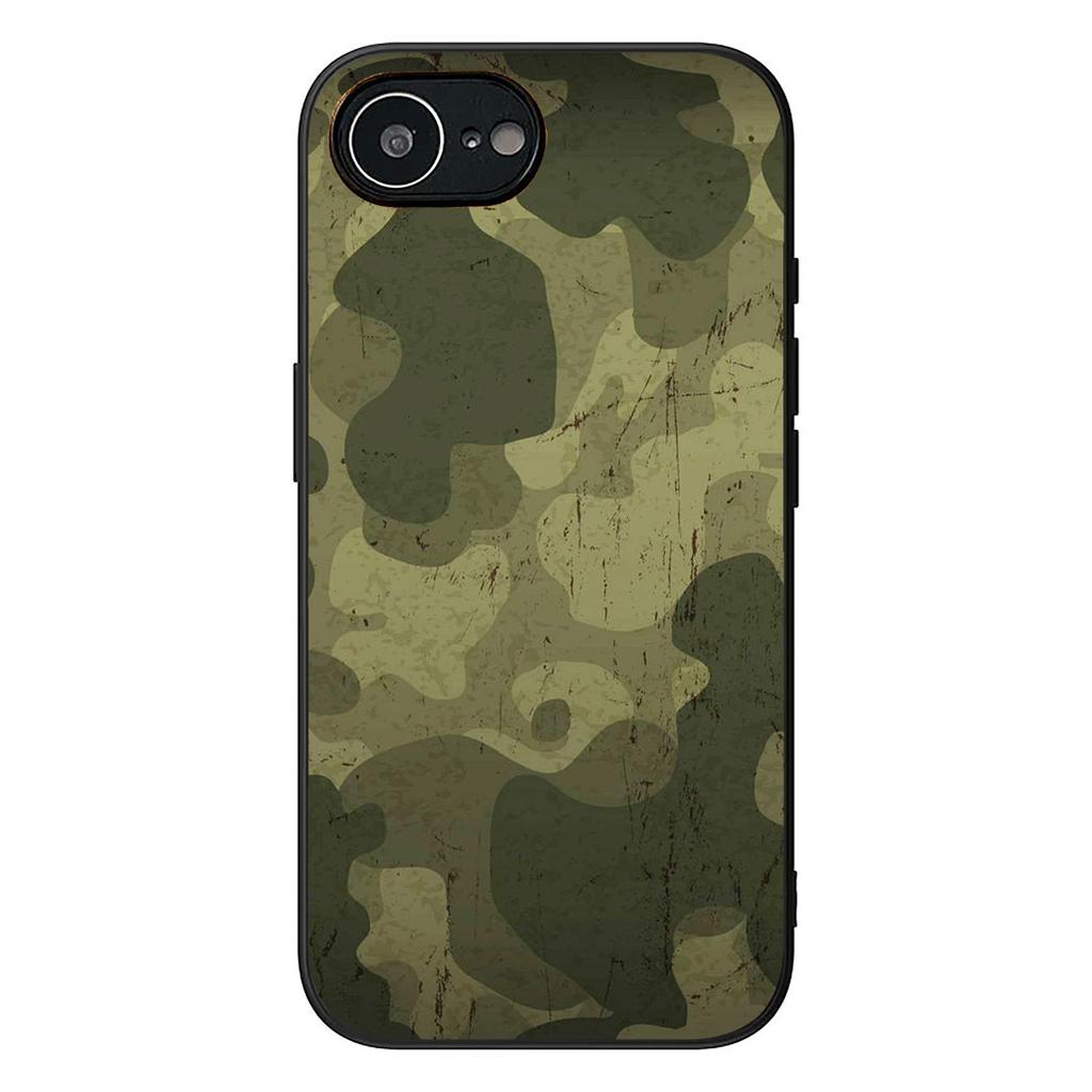 Camo Military Army Camouflage Pattern Phone Case for Apple iPhone 16 17 Air 14 15 Pro Max Plus 16+ 16E 14+ ProMax Soft Cover
