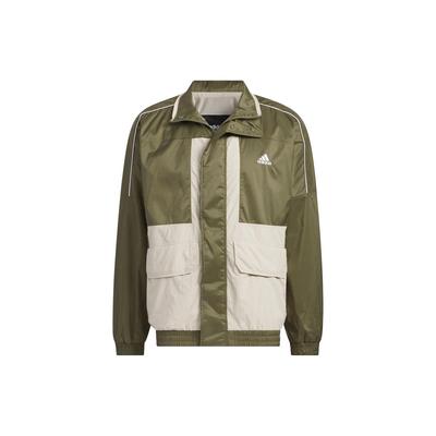 Μπουφάν με ψηλό γιακά και φερμουάρ, μακρυμάνικο, unisex, πράσινο IK7353