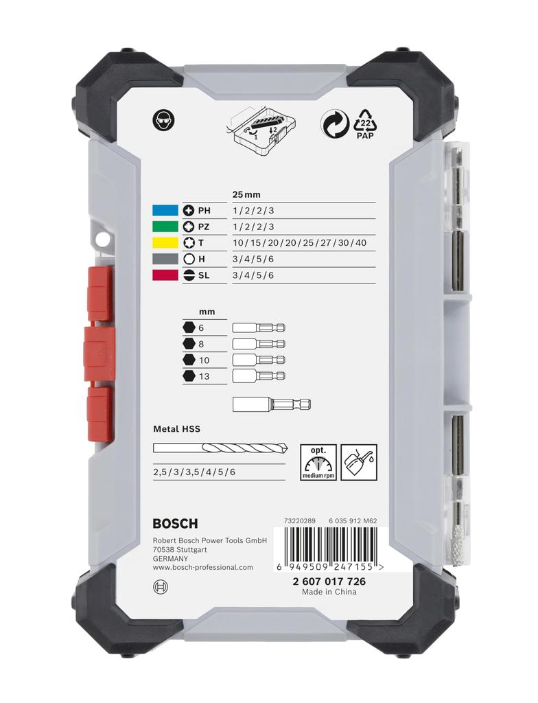 Amazon.co.jp Exclusive BOSCH 35-Piece Driver Bit & Metal Drill Set