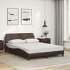VidaXL Lit avec matelas marron 120x200 cm similicuir 3208379