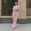 Women's Cargo Pants Plus Size Solid Color Loose Fashion Casual Multi-pocket