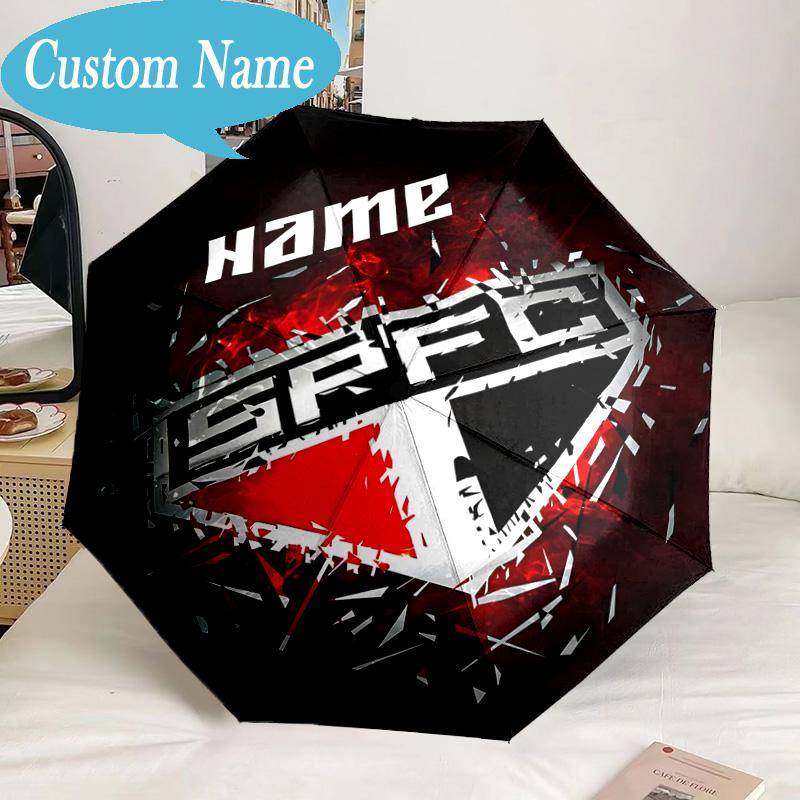 Custom Name Umbrella SPFC Team Spirit Umbrella 8-Frame for Travel, Camping, Casual Lightweight Portable, Essential for Family Gifts
