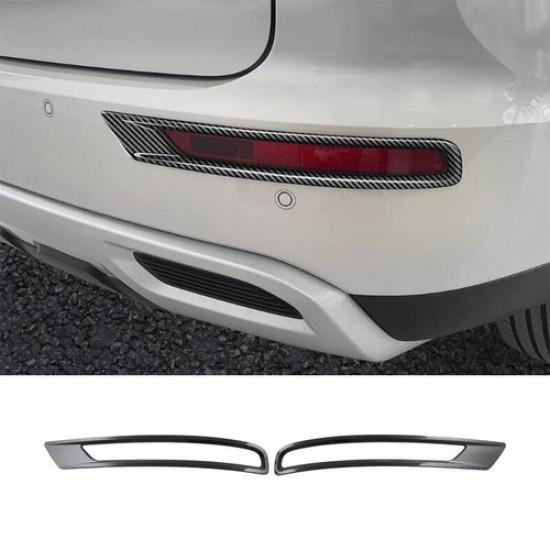 For Mitsubishi Outlander 2023-2024 Carbon Fiber Rear Fog Light Lamp Cover Trim