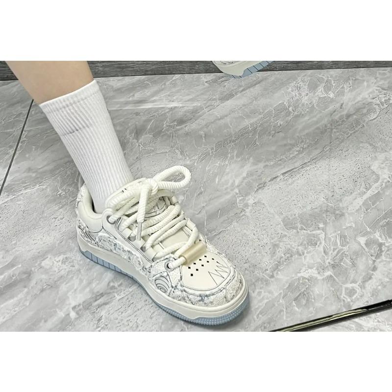 

Niche Shoes: Bread Shoes, Low-top Shoes, Women s Sneakers, Men s Shoes 42 білий