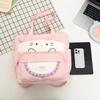 Cartoon Cat Crossbody Bag College Style Large Capacity Shoulder Tote Bag Student Class Book Bag