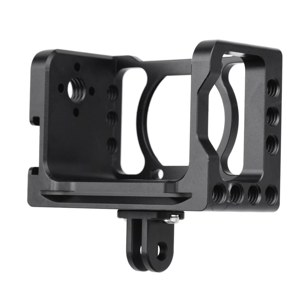 Aluminum Alloy Camera Vlog Cage Protective Camera Cage with 1 4 3 8 Inch Screw Holes Compatible with Sony RX0 II