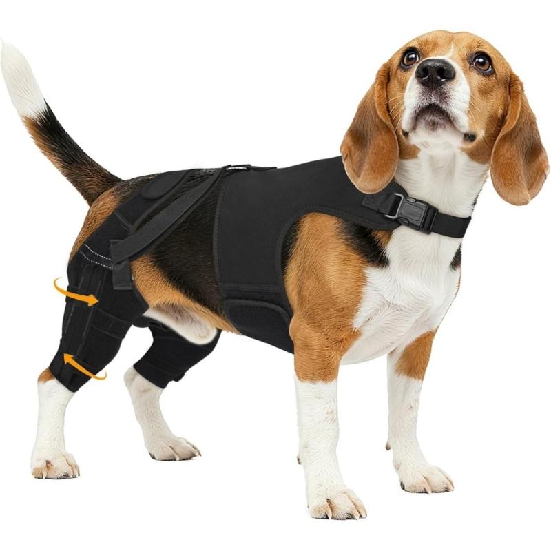B0KB Leg Canine Support System For Tear Rehabilitation And Daily Comfort Pet Back Leg Support Stabilizer Adjustable