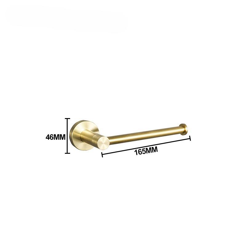 Toilet Tissue Paper Holder Bathroom Accessories Brushed Gold Towel Rack Towel Bar Ring Hardware Stainless Steel Robe Coat Hook