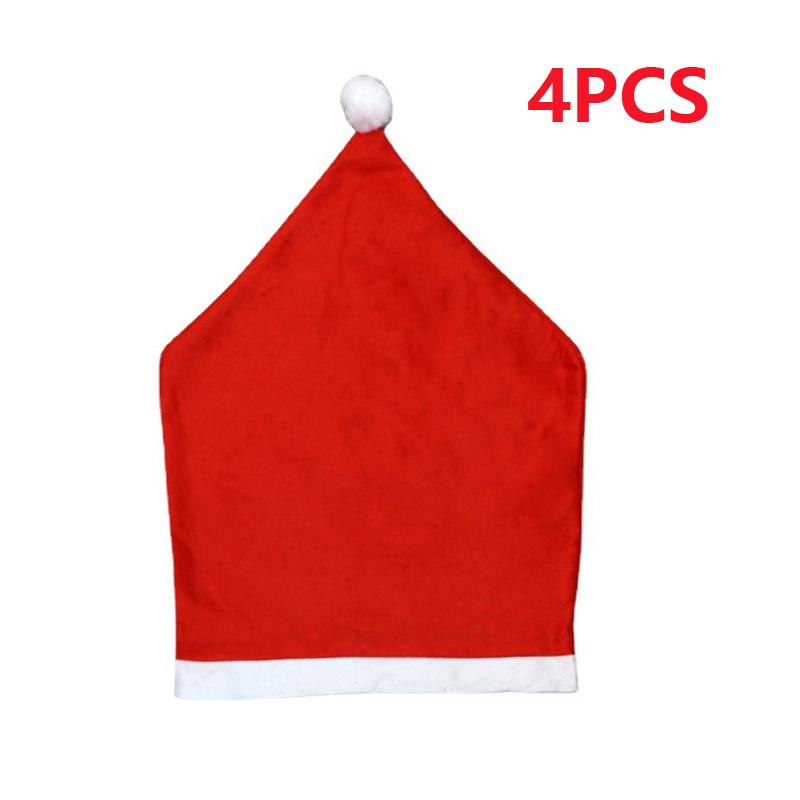 4PCS/6PCS Christmas Table Chair Cover Christmas Daily Necessities Decoration