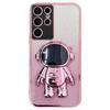For Samsung Galaxy S23 Ultra Case Astronaut Kickstand Electroplating Glitter Cover