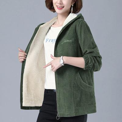 Jas voor Dames Katoen Herfst Winter Fleece Verdikt Casual Oversized Dubbellaags Winddicht Waterdicht Jas met Capuchon