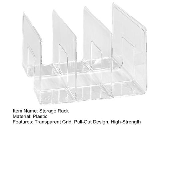 Úložný regál zásuvkového typu Hladce výsuvný organizér do skříně Pevný rám Průhledná viditelnost Vícevrstvý kuchyňský regál