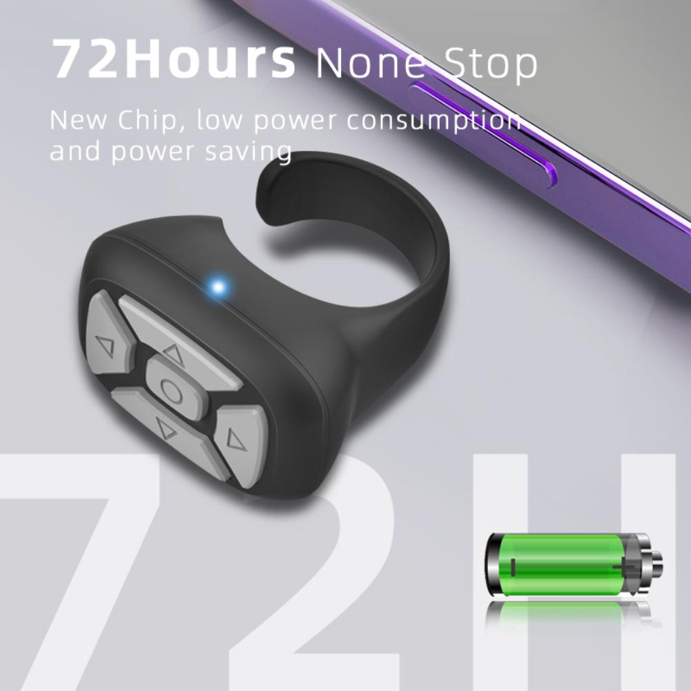 Controle remoto Bluetooth Fingertip Page Turner para controlador de rolagem de vídeo TIK Tok