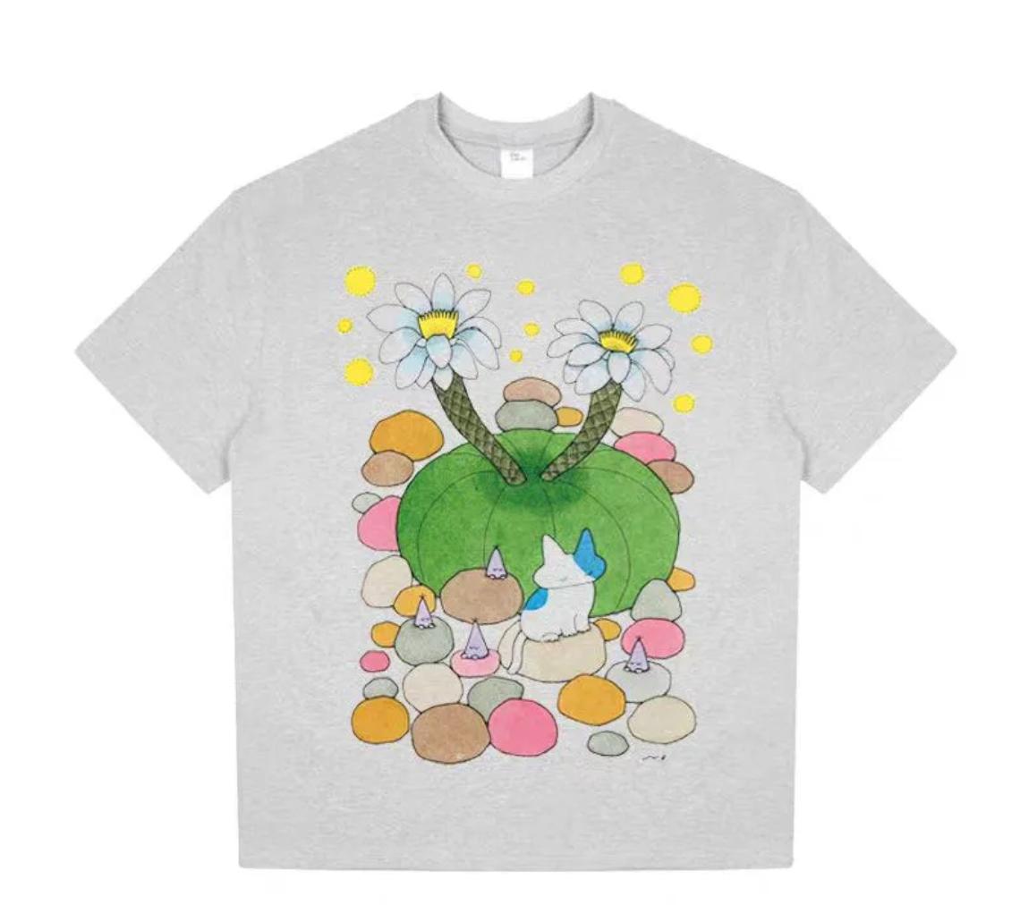 

Cactus Graphic Print Autumn Pure Cotton Men s and Women s T-shirt Short Sleeve Street Fashion Trend Clothing Vintage Clothes 4XL