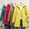 Women Puffer Jackets Duck Down Jacket Autumn Winter Warm Portable Hooded Coat Windbreaker Parka