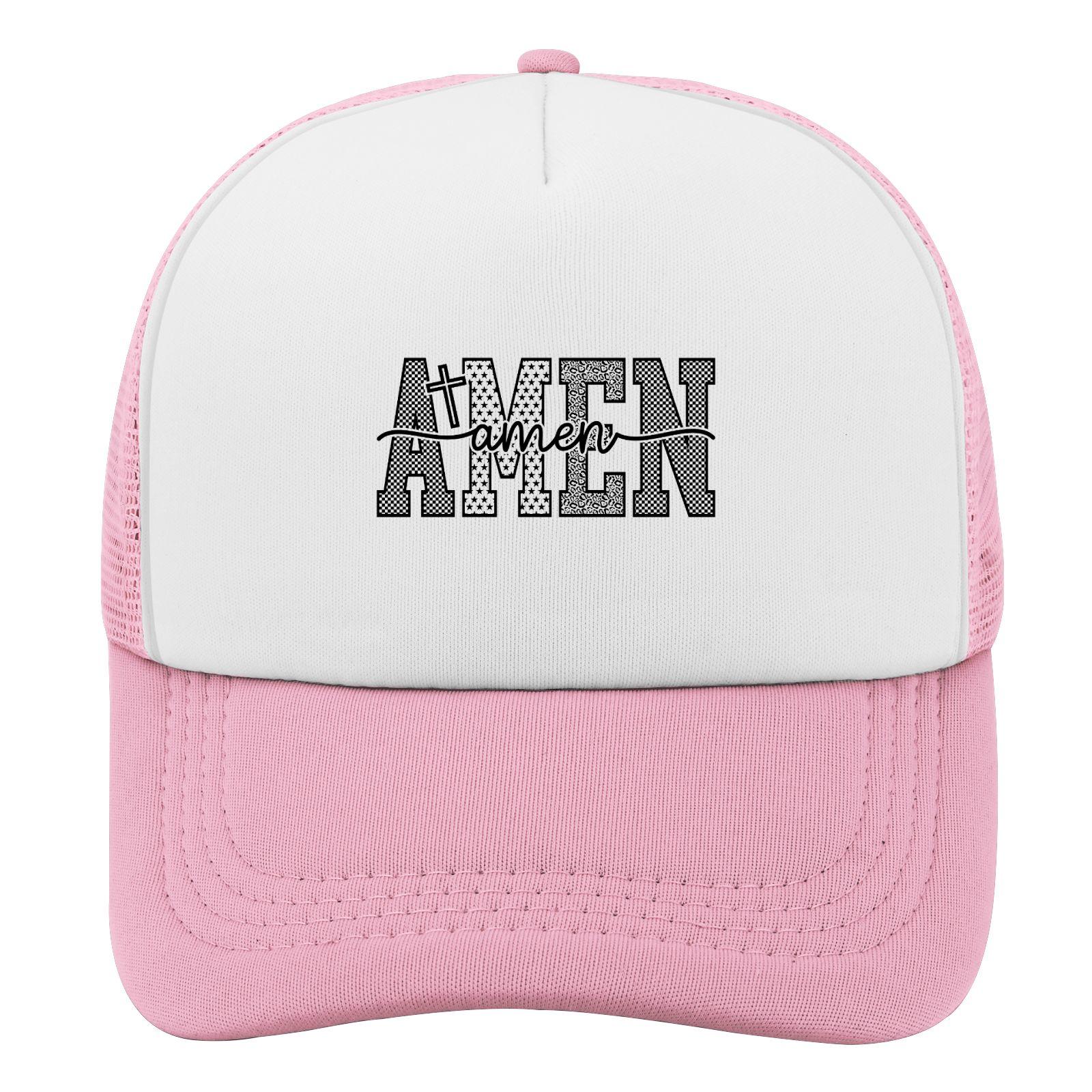 Аминь Христианская Вера Графическая Кепка Тракер Унисекс Полиэстер Повседневная Кепка Snapback One Size