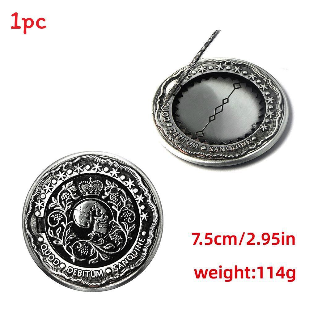 John Wick Metal Commemorative Coin With Vintage Letter Design For Collectors And Gift Giving