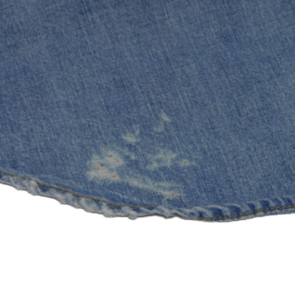 Used 9921 Western Denim Shirt 417374 Y890L 7832 S Crushed 16 Stainless Steel Eddie Era Cotton Washed Blue Men's from