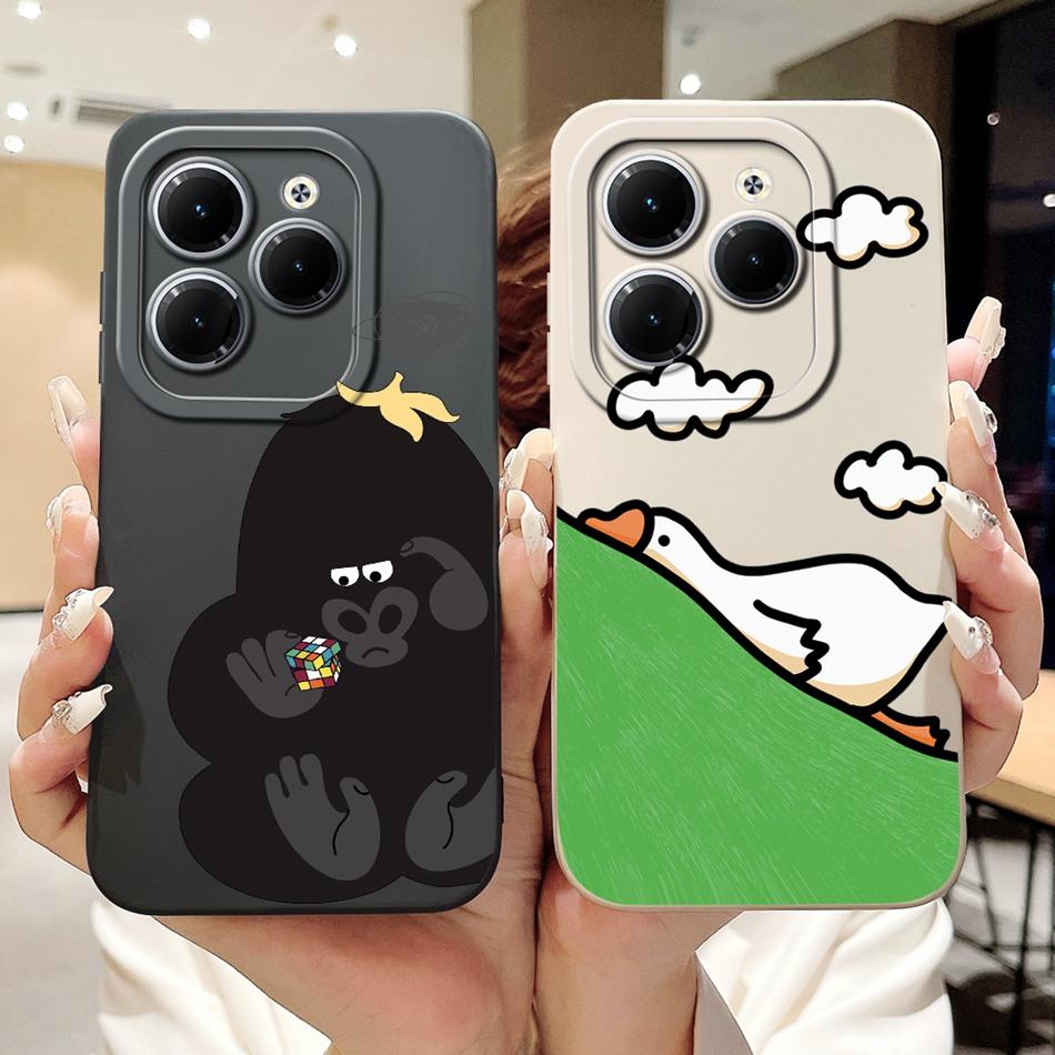 For Infinix Hot 40 Pro Case Hot 40 40i 40Pro Hot40 Hot40i Cute Panda Rabbit Cartoon Soft Silicone Shockproof Phone Cases