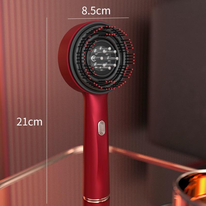 3 Modes Electric Vibration Massage Comb Red Light Therapy Hair Growth Massage Scalp Brush Oil Liquid Applicator Head Massager