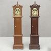 1:12 Miniature Dollhouse Retro Solid Wood Grandfather Floor Clock Ornament