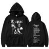 Moletom Hip Hop com Estampa do Rapper Tupac 2Pac