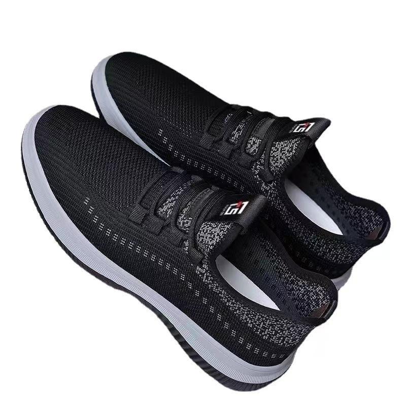 Mode Lässig männer Schuhe 2023 Neue Atmungsaktive Mesh Stoff Fliegende Schuhe Männer der Trend Laufschuhe Schnürschuhe