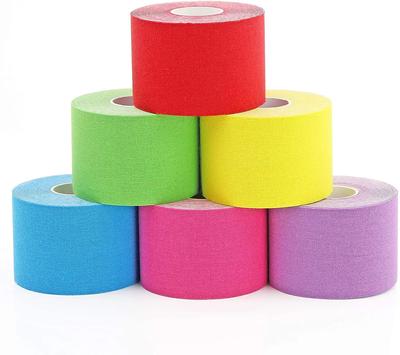 6 Rolls Sports Kinesiology Tape Uncut Tape Waterproof Elastic Tape Cotton 5cm*5m