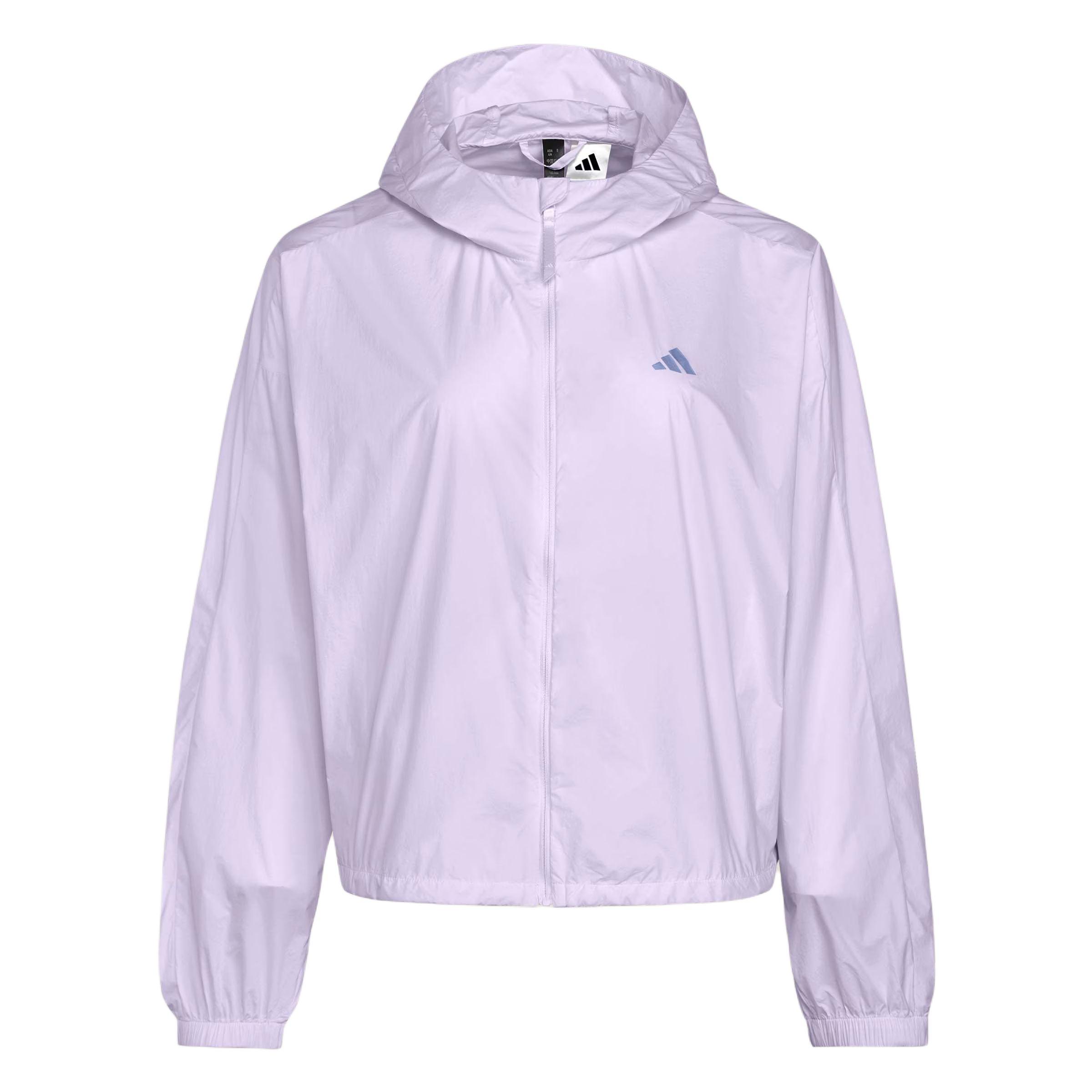 Adidas Woven UPF50+ Water-Resistant Cool Feel Sports Zip-Up Hooded Long Sleeve Jacket Women jackets KS2863 S
