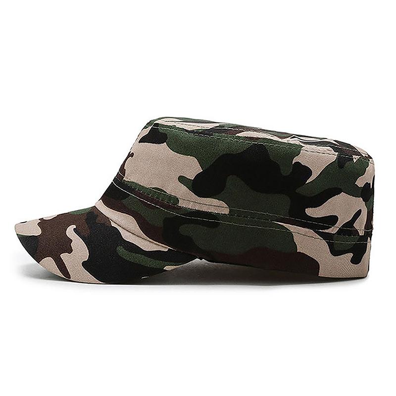 Camouflage Baseball Cap Hat Men Women Tactical Flat Cap Hat Outdoor Sports