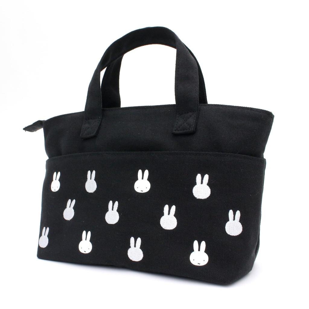 Hapitas Mini Tote Character Monogram Face Black Bag, Bag-in-Bag, Bag, 0128, Women's, B251,