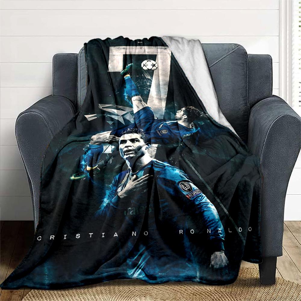 CR7 Football Blanket Ultra-Soft Suitable for Chair Sofa Livingroom for All Occasions Modern Style Perfect Gift for Relatives and Friends