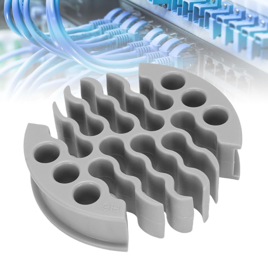 Wire Comb 0.3in Hole Diameter Anti Entanglement Cable Management Organizing Tool for 30 Cables