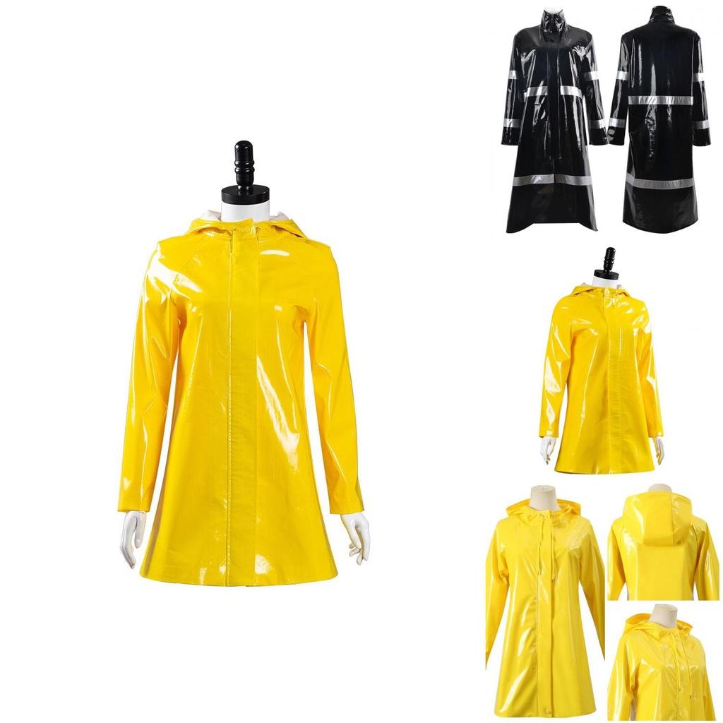 Coraline Wybie Cosplay Roupa Trench Coat Para Festa de Halloween