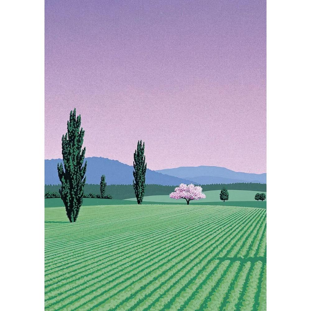 Hiroshi Nagai Vaporwave Japan Beach City Summer Canvas Print Lawn Landscape Wall Art Poster for Nordic Living Room Home Decor
