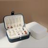High End Luxury Double Layer Necklace Ring Storage Organizer Travel Packaging Case Jewelry Box Pu Leather Jewelry Gift Box