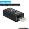 SOUNDBOX USB Sound Card External Sound Adapter 7.1 Surround 3D Effect Laptop PC