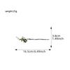 Chinese Style Peach Blossom Branch Women's Simple Metal Flower Chopsticks Hair Clip, Hair Styling Tool, Headwear Accessories