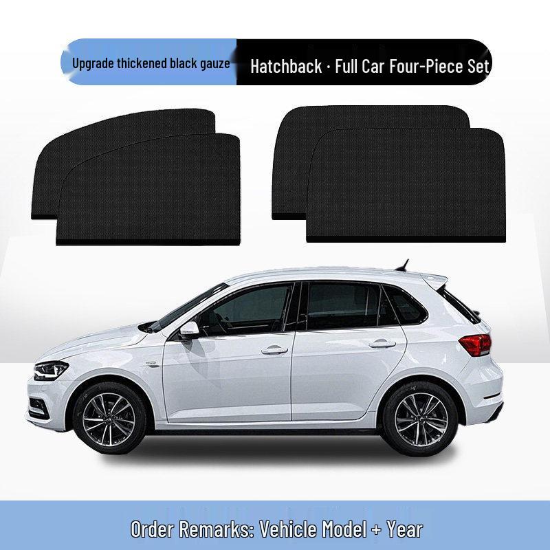 Car Window Sunshade & Mosquito Net - Insect Screen Privacy Curtain