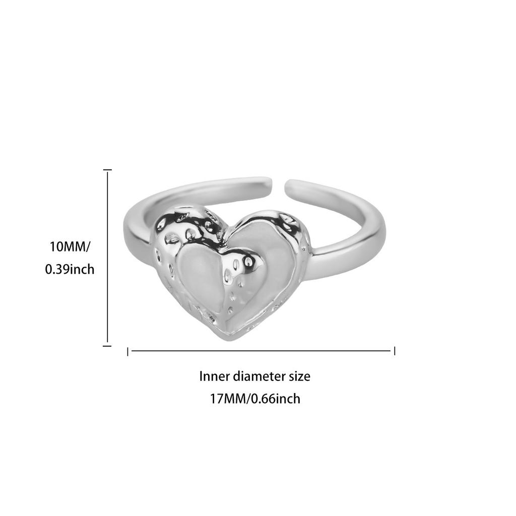 Three-dimensional double-layer sun starfish stainless steel plated k ring openable ring jewelry hot-selling new