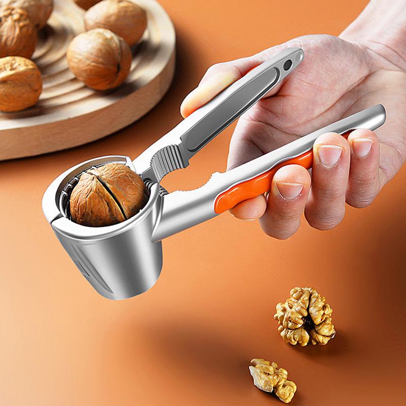 Multifunctional Alloy Nut Opener for Walnuts, Chestnuts, Hazelnuts, and Pine Nuts