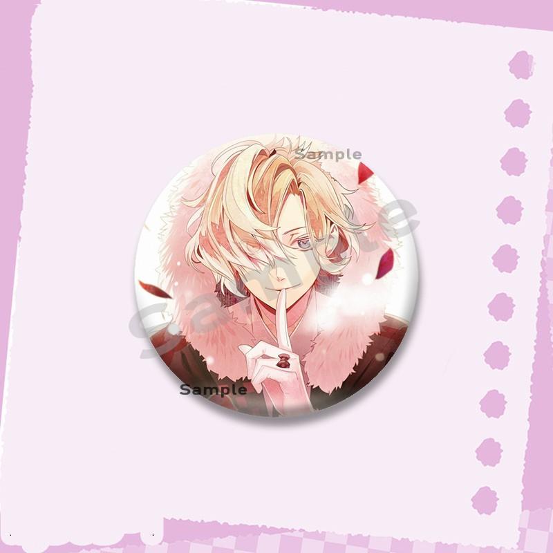Hot Game Series Diabolik Lovers Soft Button Pins Cartoon Round Brooch on Backpack Ayato Kanato Laito Jewelry Badge Friend Gifts