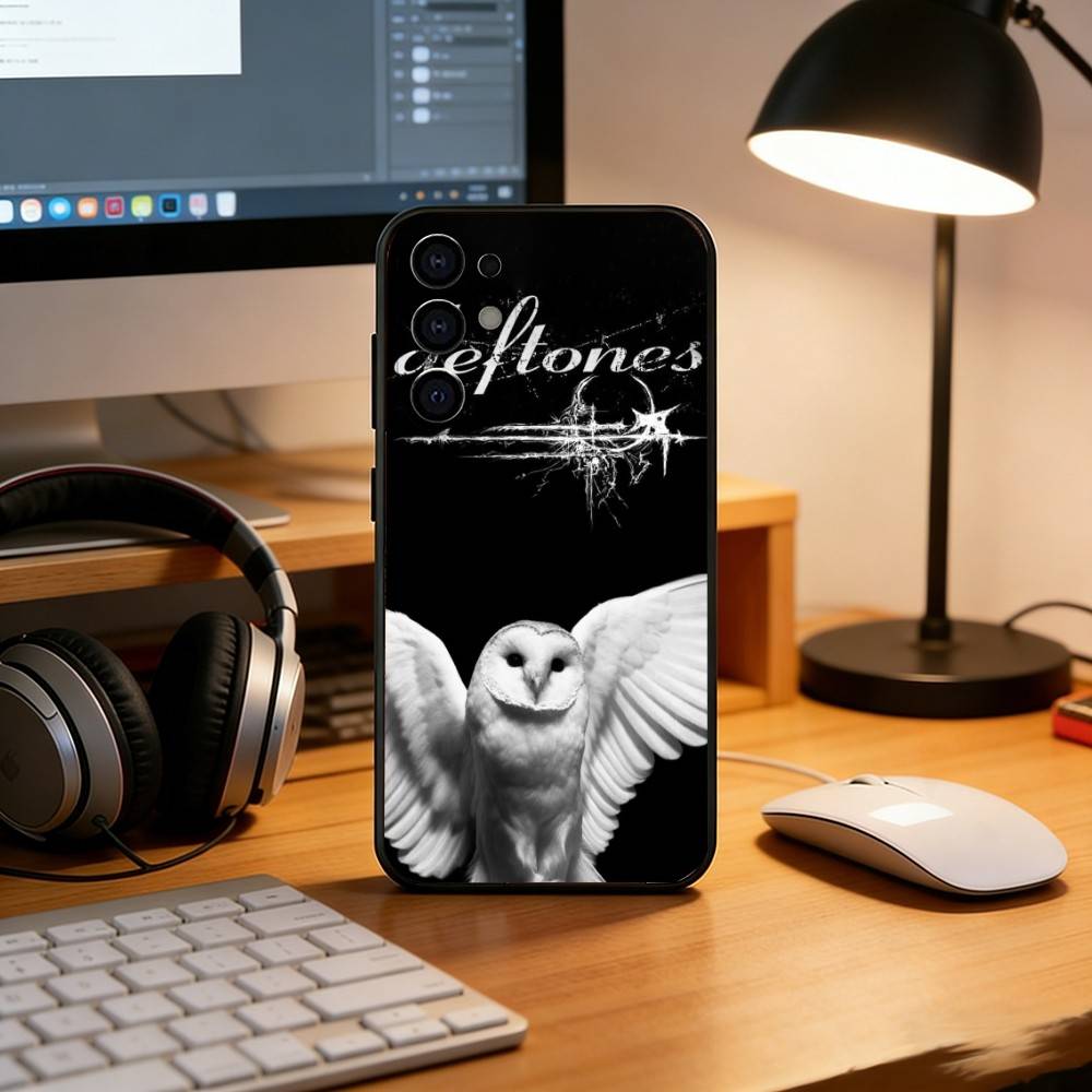 Band D-Deftones Handyhülle Schwarzes Silikon Weich Für Samsung S25,S24,S21,S22,S23,S30,Ultra,S20,Plus,Fe,Lite