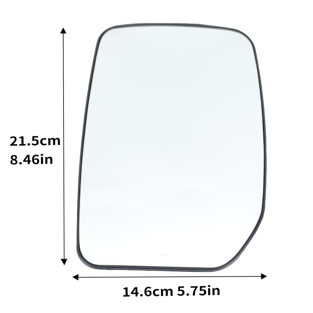 Side Mirror Glass Lens For Ford Transit MK6 Mk7 Van 2000-2014 Without Heated With Bottom Support Door Mirror Lens Accessories